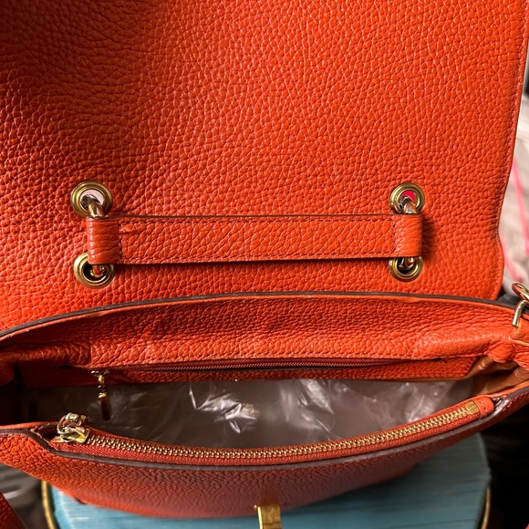 Designer Handbag MCM Two-way Handbag Crossbody Tangerine, Leather Bag - Picture 15 of 16